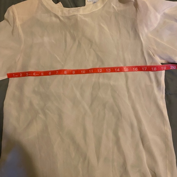 Anna and Frank Cream Vintage Tunic Blouse with Shoulder Pads - Picture 7 of 10